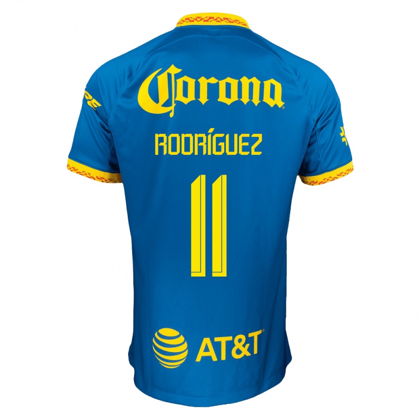 Homme Maillot Jonathan Rodriguez #11 Bleu Tenues Extérieur 2023/24 T-Shirt Suisse