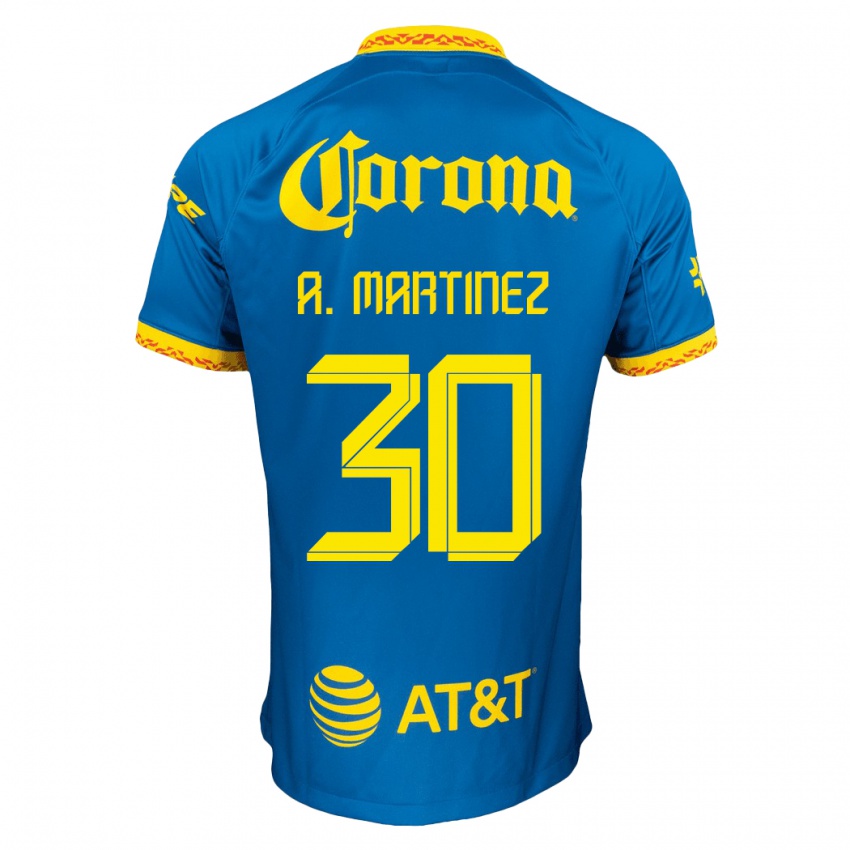 Homme Maillot Arturo Martínez #30 Bleu Tenues Extérieur 2023/24 T-Shirt Suisse