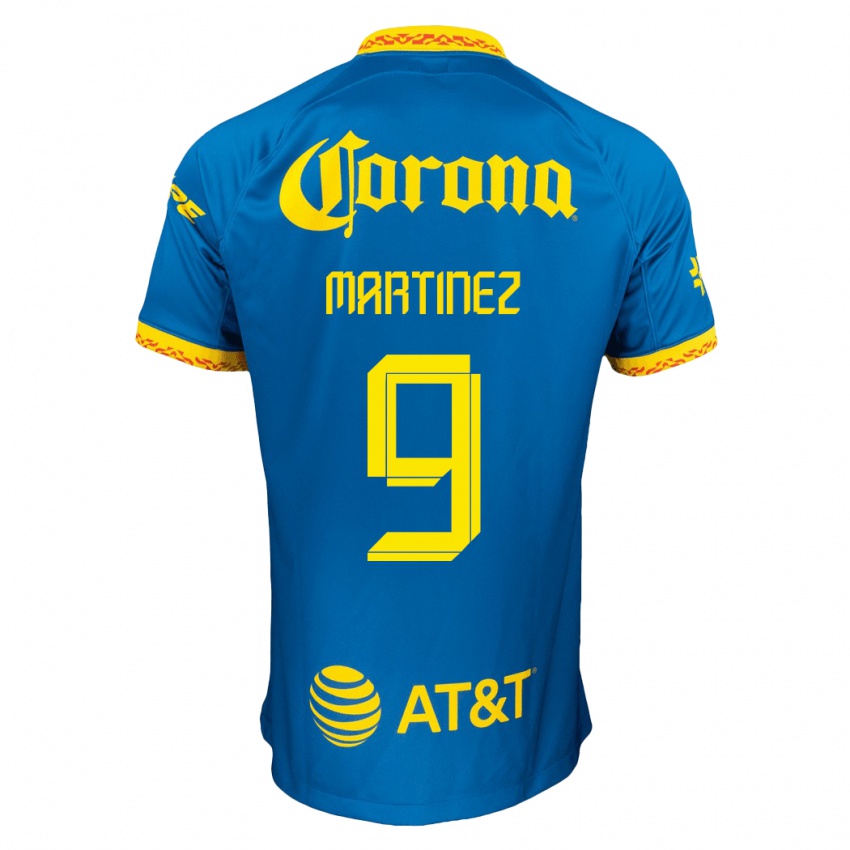 Homme Maillot Roger Martinez #9 Bleu Tenues Extérieur 2023/24 T-Shirt Suisse