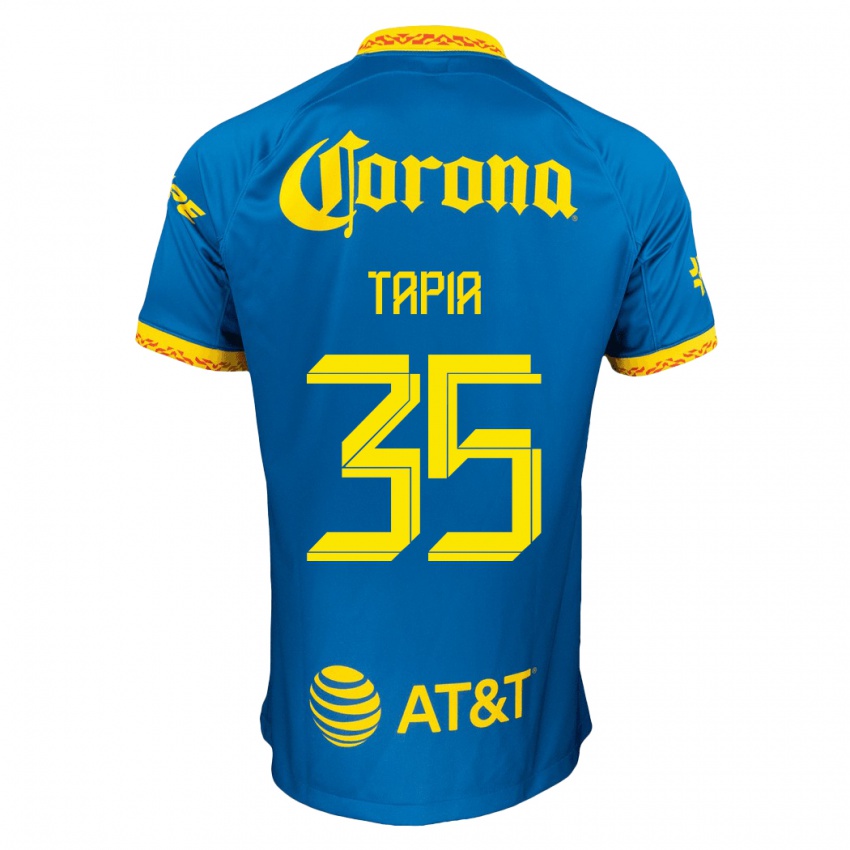 Homme Maillot Fernando Tapia #35 Bleu Tenues Extérieur 2023/24 T-Shirt Suisse