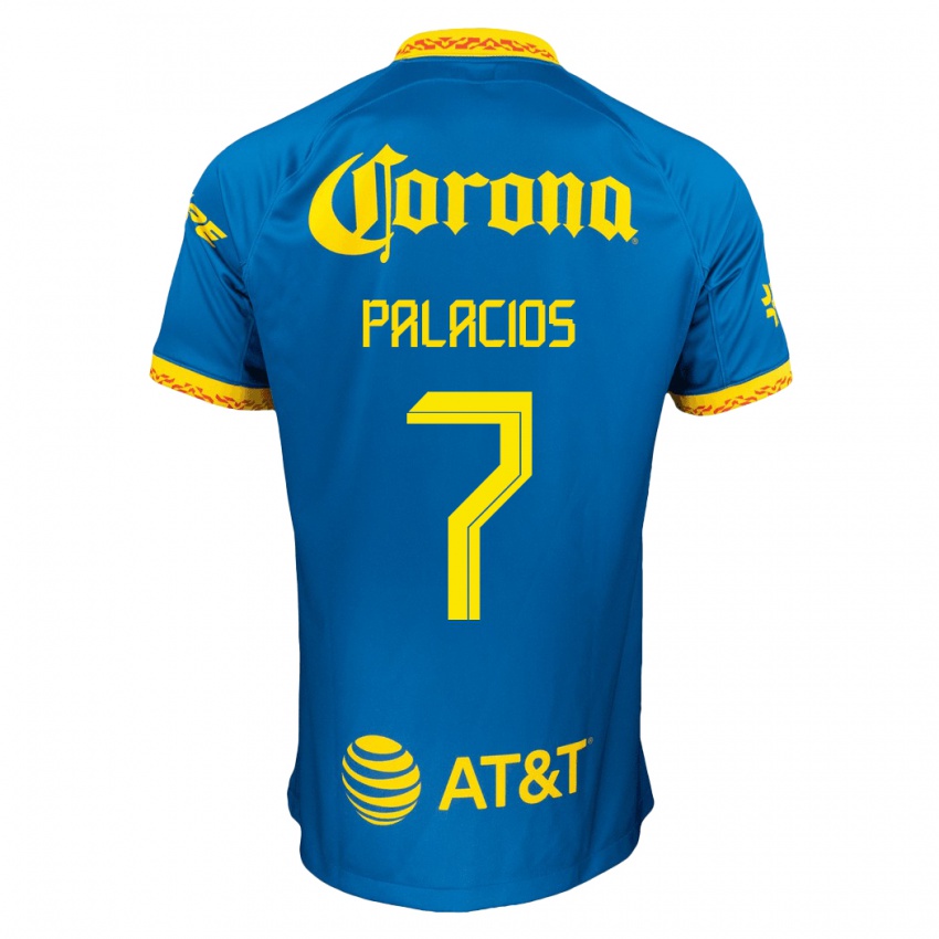 Homme Maillot Kiana Palacios #7 Bleu Tenues Extérieur 2023/24 T-Shirt Suisse