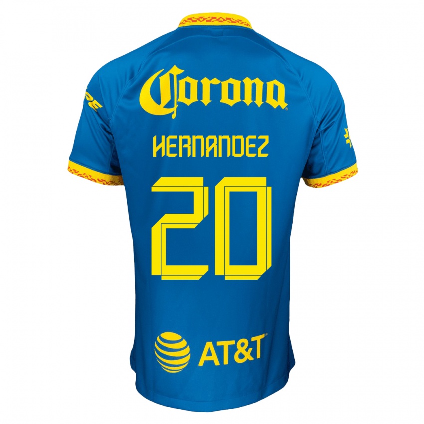 Homme Maillot Nicki Hernandez #20 Bleu Tenues Extérieur 2023/24 T-Shirt Suisse