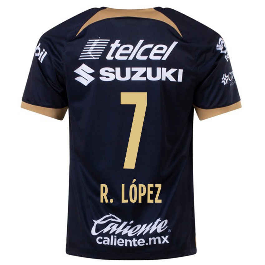 Herren Rodrigo López #7 Dunkelblau Auswärtstrikot Trikot 2023/24 T-Shirt Schweiz