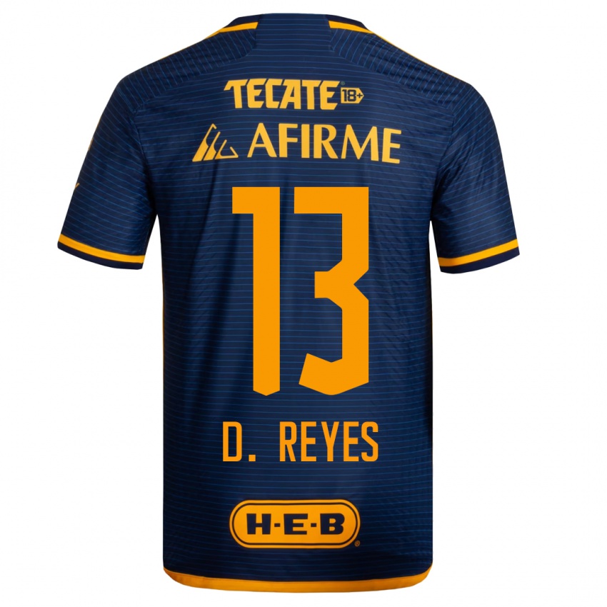 Homme Maillot Diego Reyes #13 Bleu Foncé Tenues Extérieur 2023/24 T-Shirt Suisse