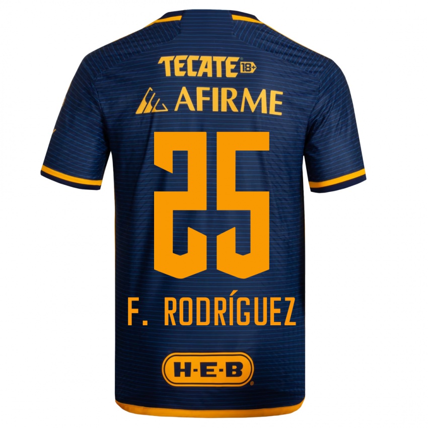Homme Maillot Felipe Rodríguez #25 Bleu Foncé Tenues Extérieur 2023/24 T-Shirt Suisse