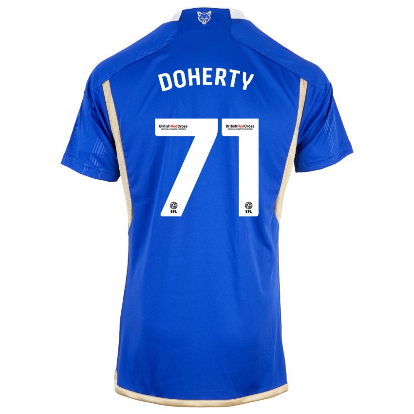 Damen Arlo Doherty #71 Königsblau Heimtrikot Trikot 2023/24 T-Shirt Schweiz