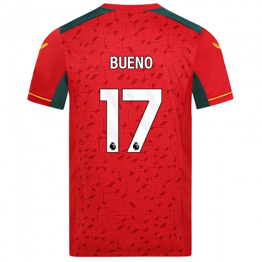 Damen Hugo Bueno #17 Rot Auswärtstrikot Trikot 2023/24 T-Shirt Schweiz