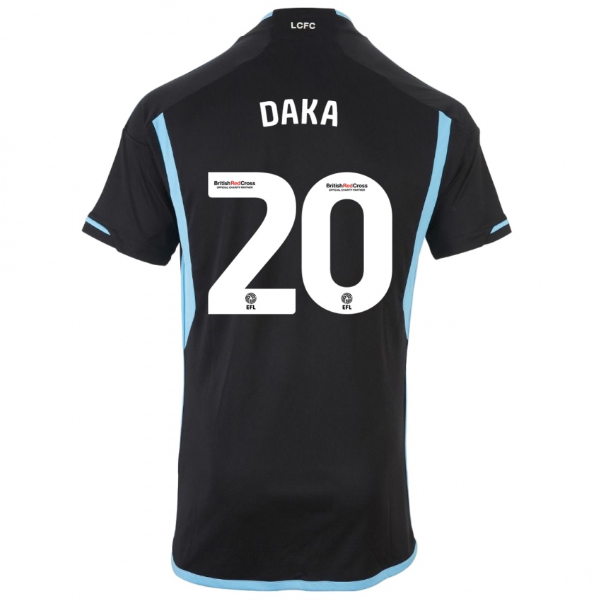 Damen Patson Daka #20 Schwarz Auswärtstrikot Trikot 2023/24 T-Shirt Schweiz