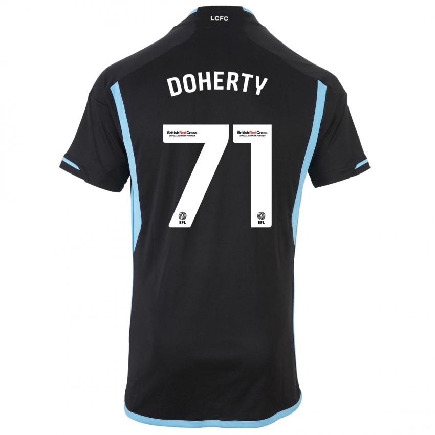 Damen Arlo Doherty #71 Schwarz Auswärtstrikot Trikot 2023/24 T-Shirt Schweiz