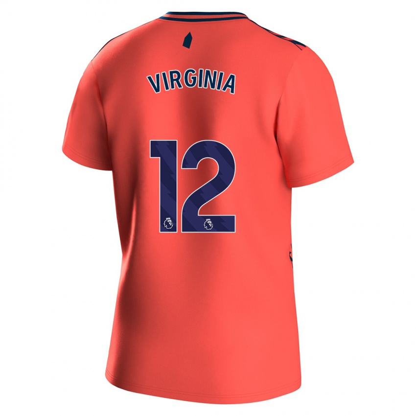 Damen Joao Virginia #12 Koralle Auswärtstrikot Trikot 2023/24 T-Shirt Schweiz