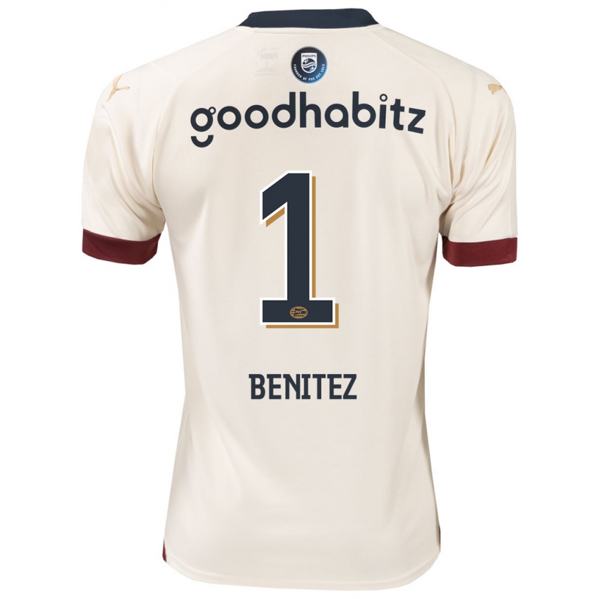 Damen Walter Benitez #1 Cremefarben Auswärtstrikot Trikot 2023/24 T-Shirt Schweiz