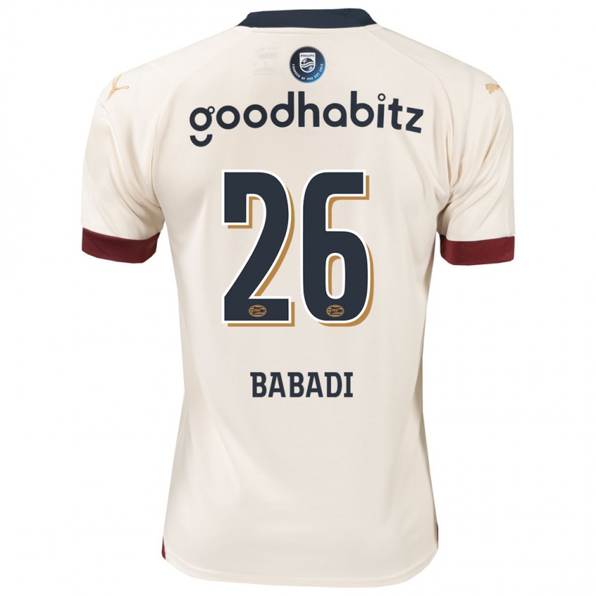 Damen Isaac Babadi #26 Cremefarben Auswärtstrikot Trikot 2023/24 T-Shirt Schweiz