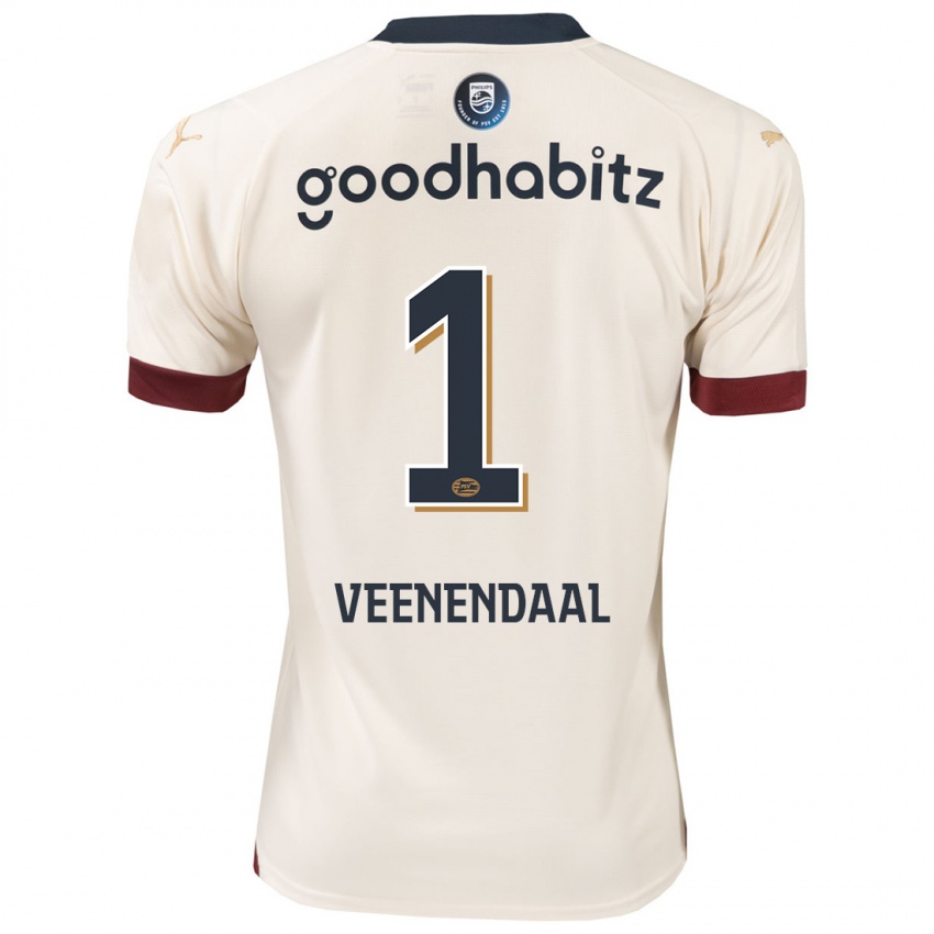 Damen Sari Van Veenendaal #1 Cremefarben Auswärtstrikot Trikot 2023/24 T-Shirt Schweiz