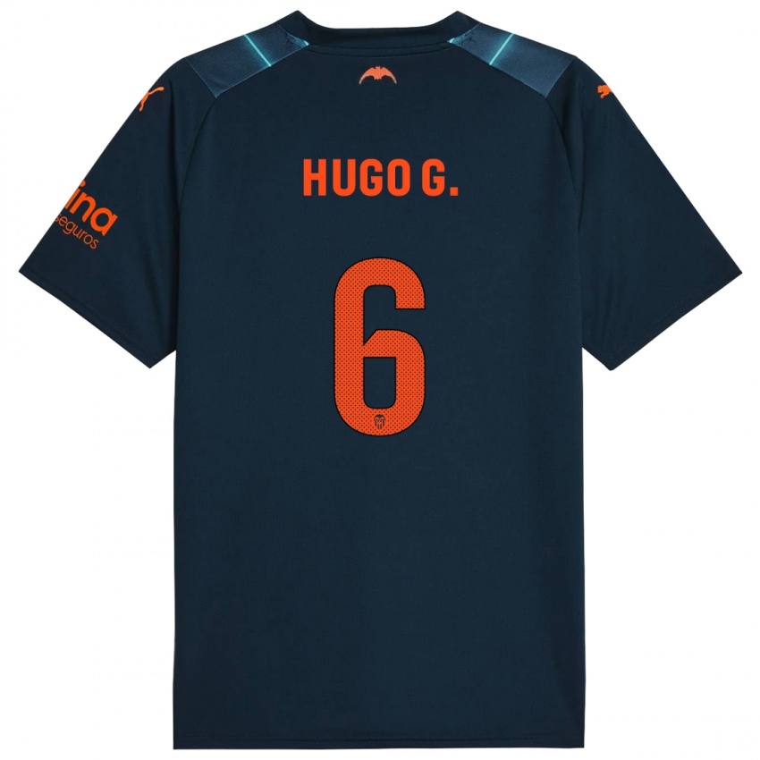 Damen Hugo Guillamon #6 Marineblau Auswärtstrikot Trikot 2023/24 T-Shirt Schweiz
