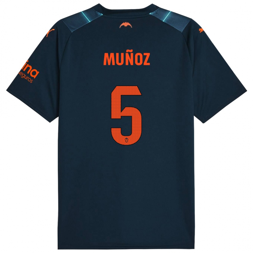 Damen Iván Muñoz #5 Marineblau Auswärtstrikot Trikot 2023/24 T-Shirt Schweiz