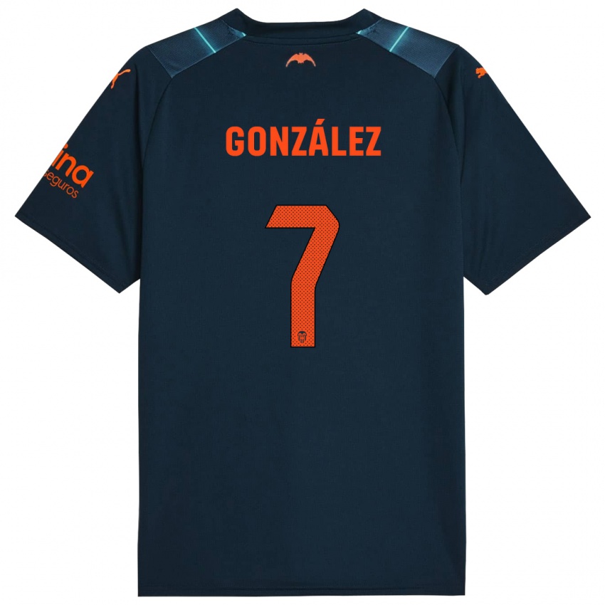 Damen Hugo González #7 Marineblau Auswärtstrikot Trikot 2023/24 T-Shirt Schweiz