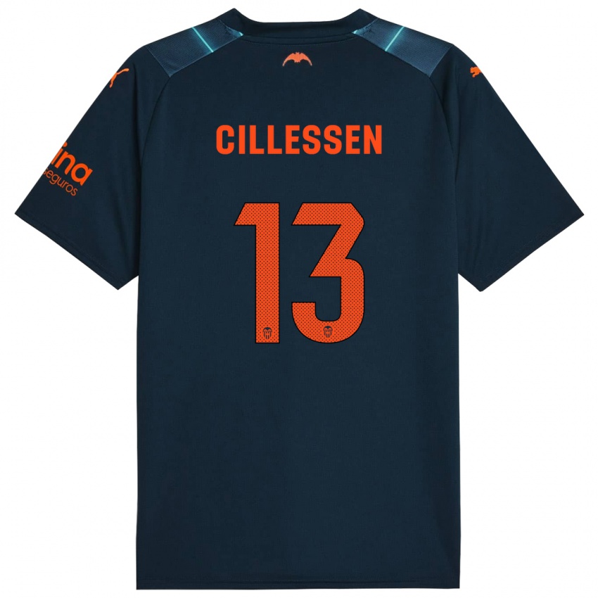 Damen Jasper Cillessen #13 Marineblau Auswärtstrikot Trikot 2023/24 T-Shirt Schweiz
