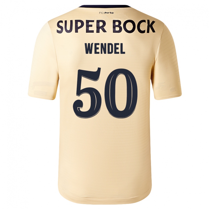 Femme Maillot Wendel #50 Beige-Doré Tenues Extérieur 2023/24 T-Shirt Suisse