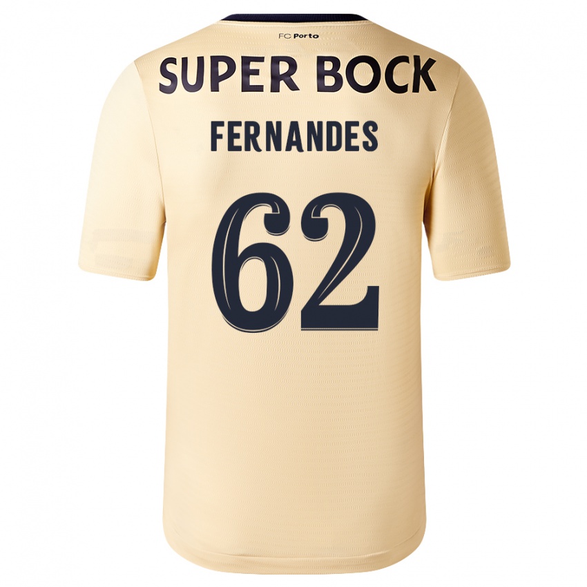 Femme Maillot Rodrigo Fernandes #62 Beige-Doré Tenues Extérieur 2023/24 T-Shirt Suisse