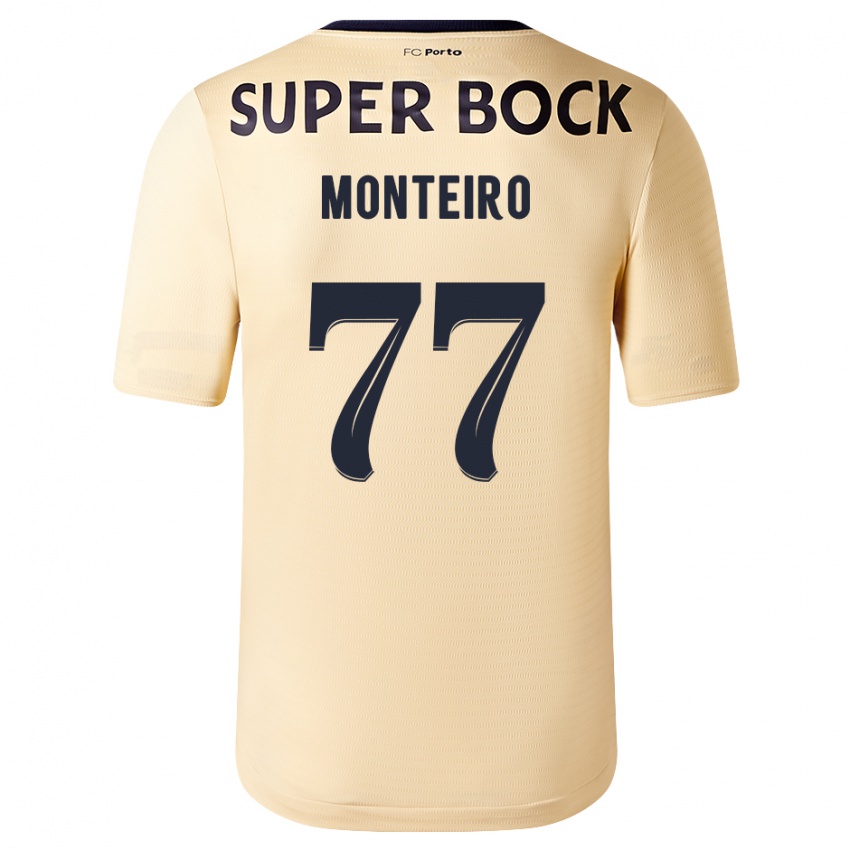 Damen Rui Monteiro #77 Beige-Gold Auswärtstrikot Trikot 2023/24 T-Shirt Schweiz