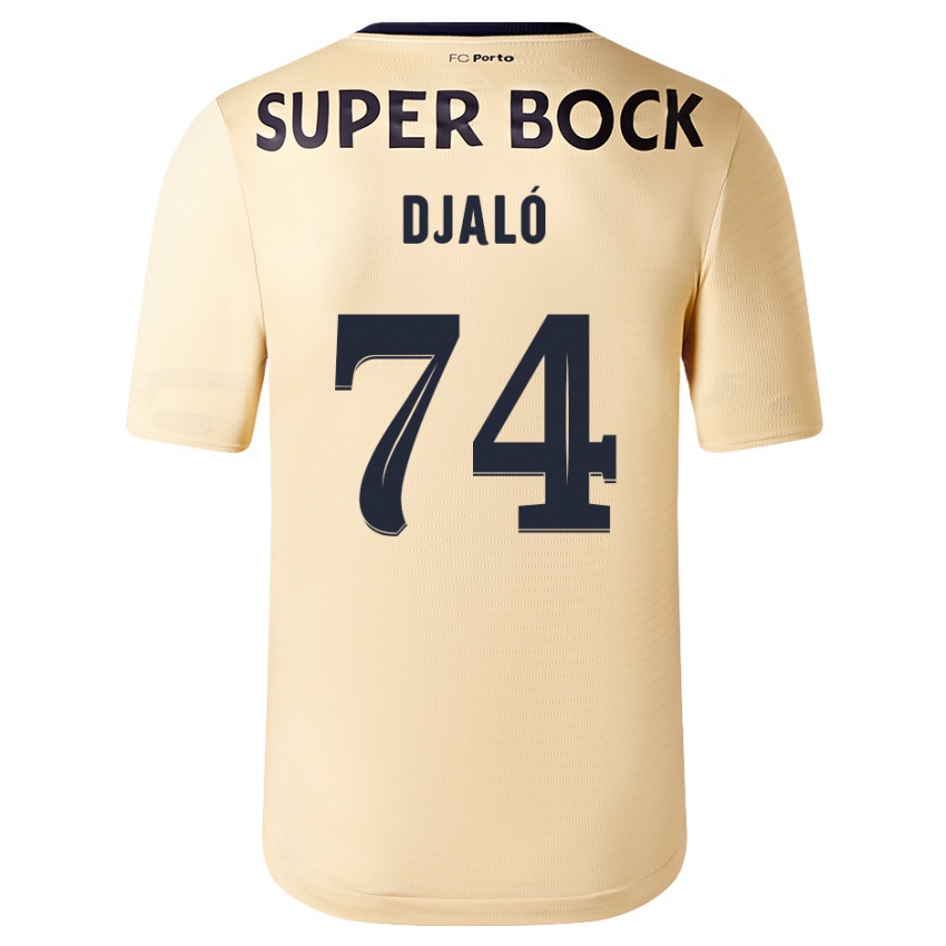 Damen Ussumane Djaló #74 Beige-Gold Auswärtstrikot Trikot 2023/24 T-Shirt Schweiz