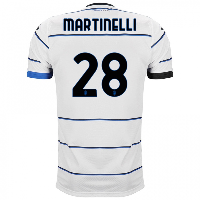 Damen Gabriel Martinelli #28 Weiß Auswärtstrikot Trikot 2023/24 T-Shirt Schweiz