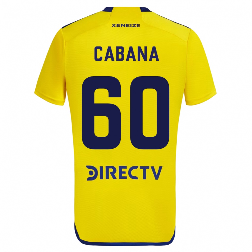 Damen Juan Pablo Cabana #60 Gelb Auswärtstrikot Trikot 2023/24 T-Shirt Schweiz