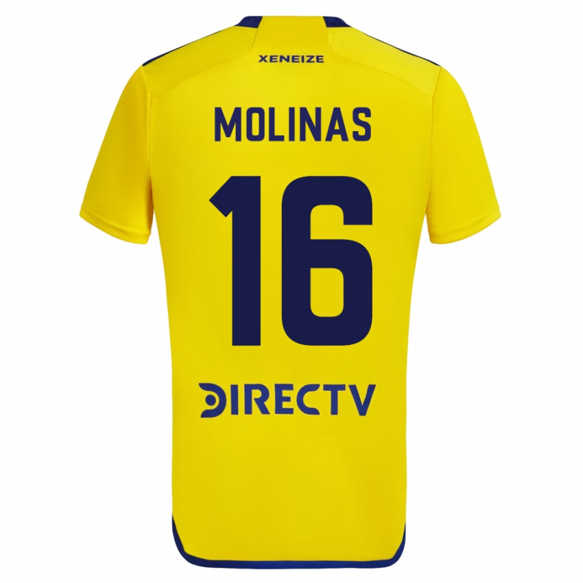 Damen Aaron Molinas #16 Gelb Auswärtstrikot Trikot 2023/24 T-Shirt Schweiz