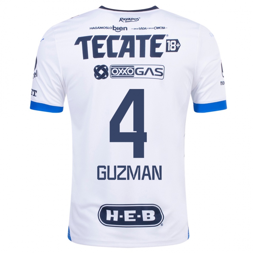 Damen Victor Guzman #4 Weiß Auswärtstrikot Trikot 2023/24 T-Shirt Schweiz