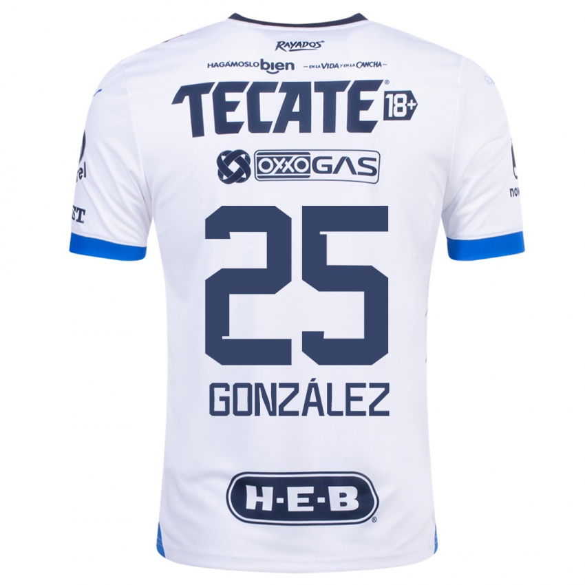 Damen Jonathan González #25 Weiß Auswärtstrikot Trikot 2023/24 T-Shirt Schweiz