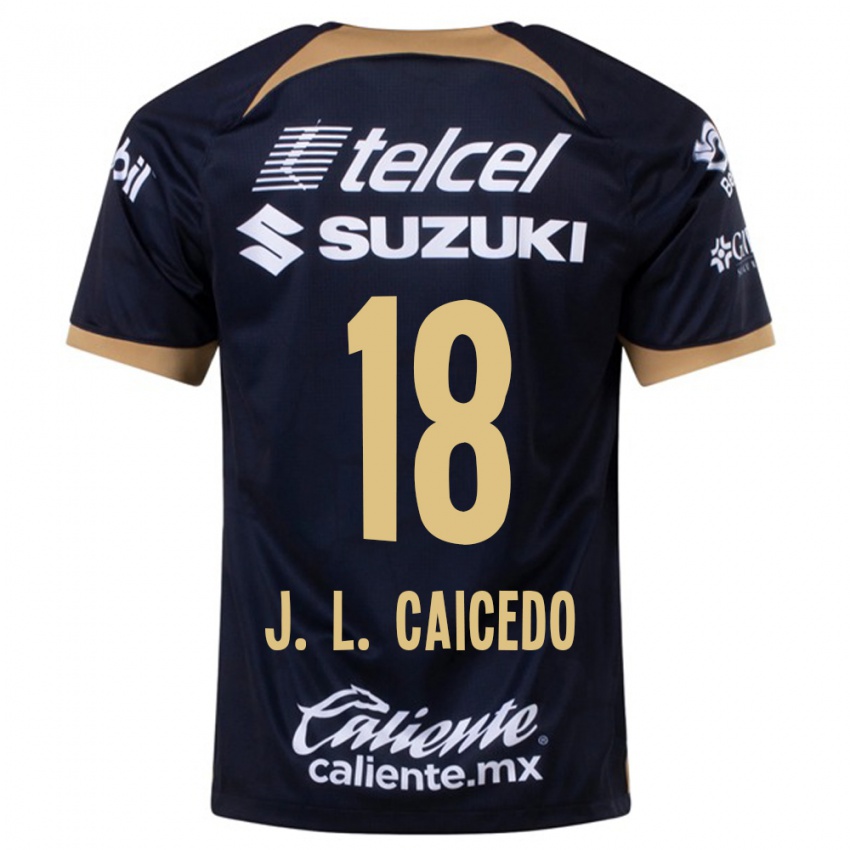Damen José Caicedo #18 Dunkelblau Auswärtstrikot Trikot 2023/24 T-Shirt Schweiz