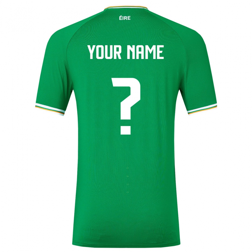 Enfant Maillot Irlande Votre Nom #0 Vert Tenues Domicile 24-26 T-Shirt Suisse