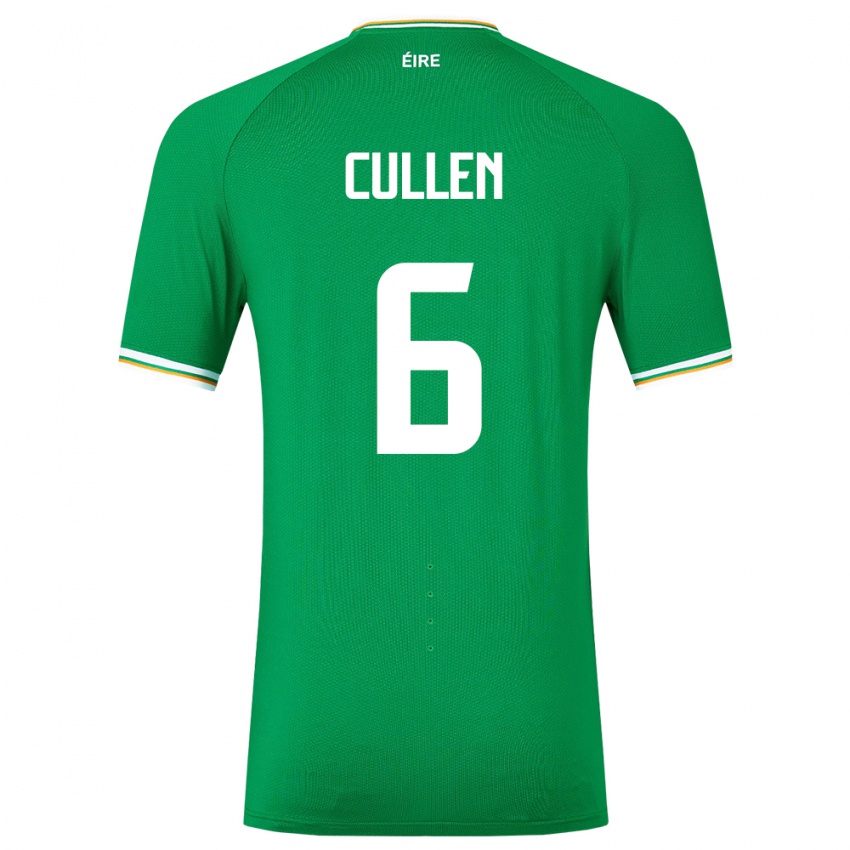 Enfant Maillot Irlande Josh Cullen #6 Vert Tenues Domicile 24-26 T-Shirt Suisse