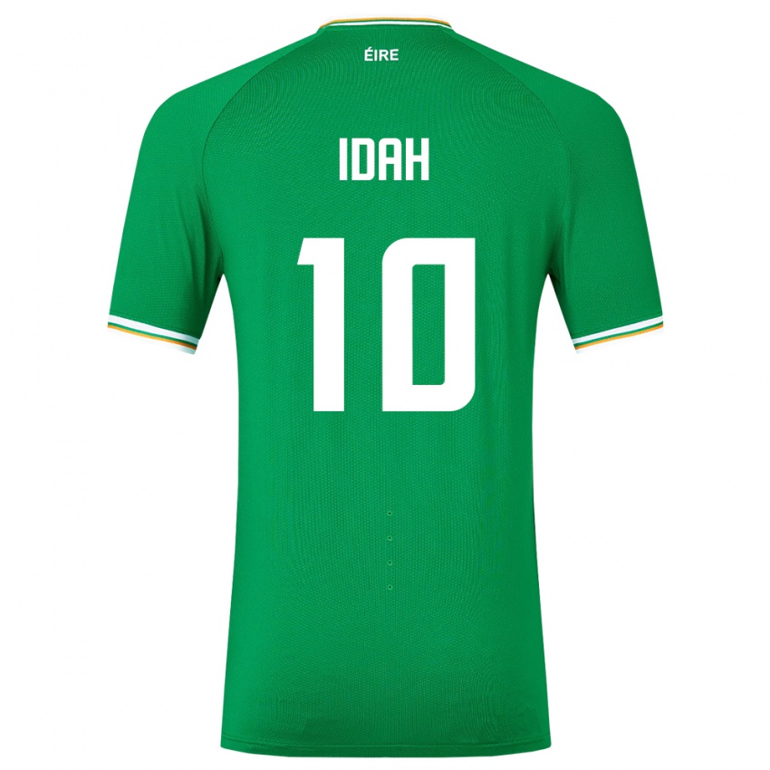 Enfant Maillot Irlande Adam Idah #10 Vert Tenues Domicile 24-26 T-Shirt Suisse