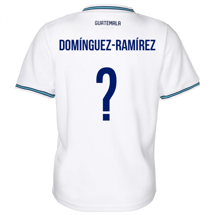 Enfant Maillot Guatemala Marco Domínguez-Ramírez #0 Blanc Tenues Domicile 24-26 T-Shirt Suisse