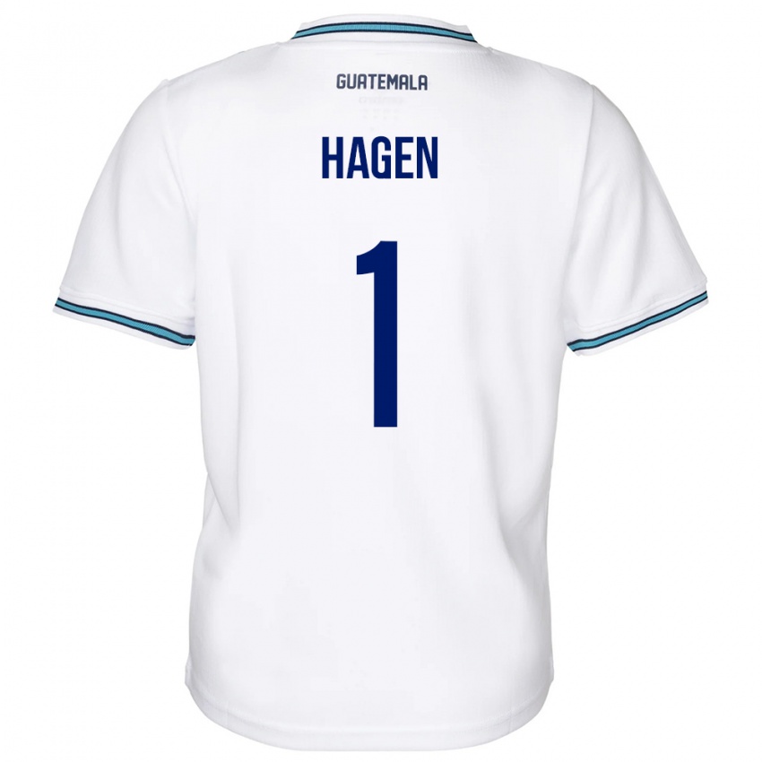 Enfant Maillot Guatemala Nicholas Hagen #1 Blanc Tenues Domicile 24-26 T-Shirt Suisse