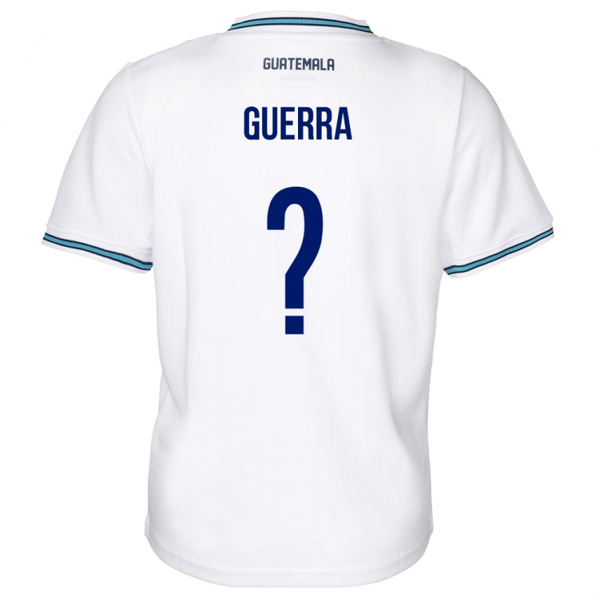 Enfant Maillot Guatemala Decarlo Guerra #0 Blanc Tenues Domicile 24-26 T-Shirt Suisse