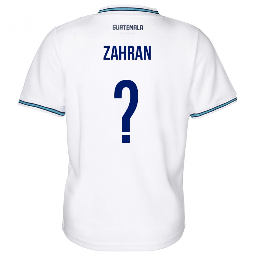 Enfant Maillot Guatemala William Zahran #0 Blanc Tenues Domicile 24-26 T-Shirt Suisse