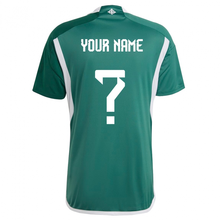 Enfant Maillot Irlande Du Nord Votre Nom #0 Vert Tenues Domicile 24-26 T-Shirt Suisse