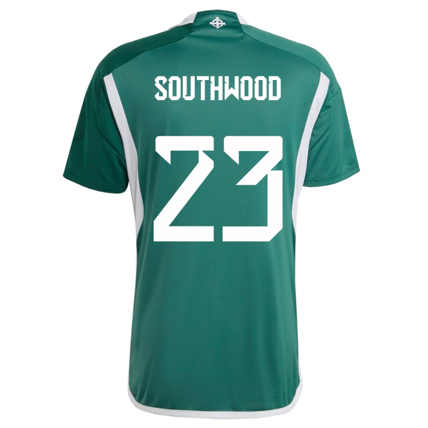 Enfant Maillot Irlande Du Nord Luke Southwood #23 Vert Tenues Domicile 24-26 T-Shirt Suisse