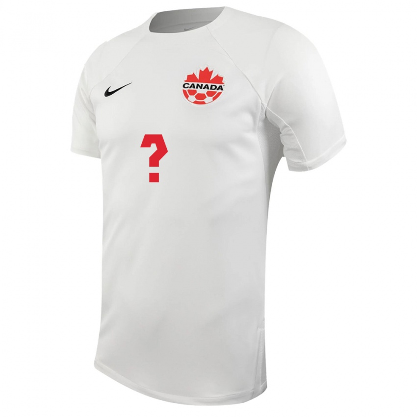 Enfant Maillot Canada Joshue Ndakala #0 Blanc Tenues Extérieur 24-26 T-Shirt Suisse