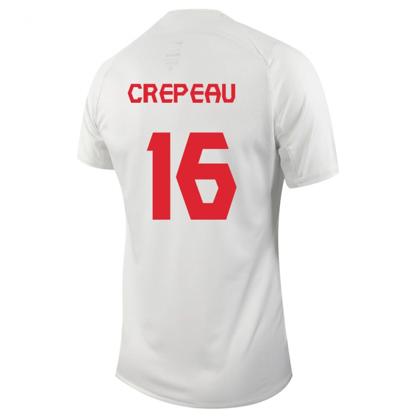 Enfant Maillot Canada Maxime Crepeau #16 Blanc Tenues Extérieur 24-26 T-Shirt Suisse