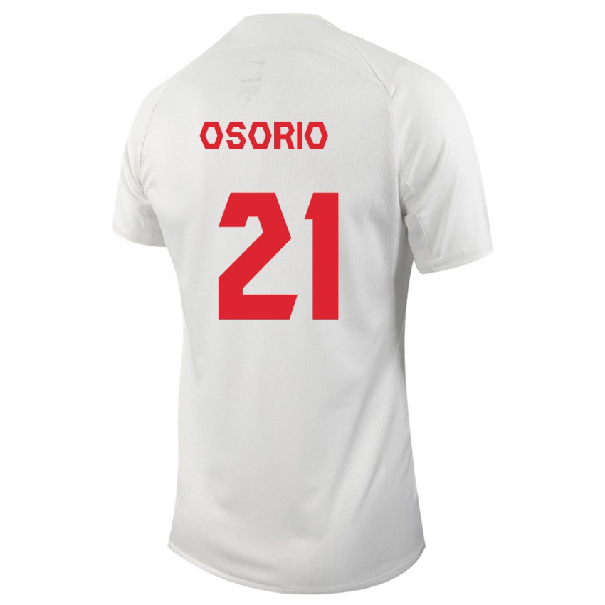 Enfant Maillot Canada Jonathan Osorio #21 Blanc Tenues Extérieur 24-26 T-Shirt Suisse