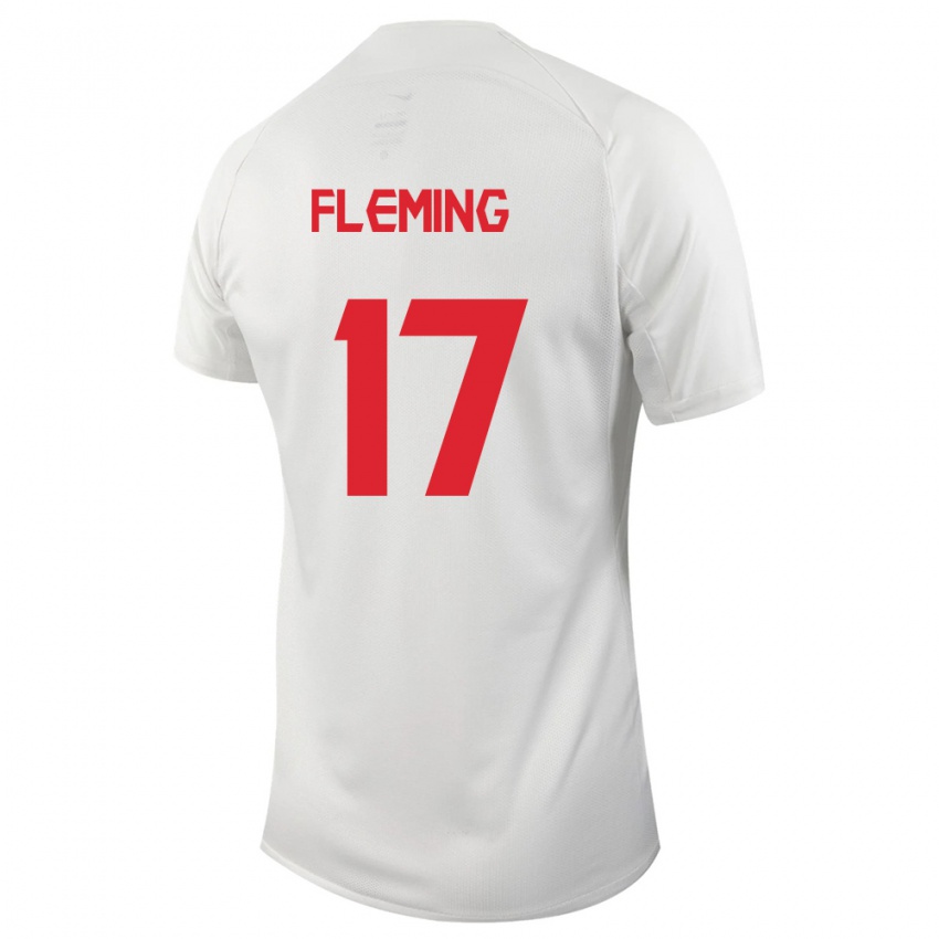 Enfant Maillot Canada Jessie Fleming #17 Blanc Tenues Extérieur 24-26 T-Shirt Suisse
