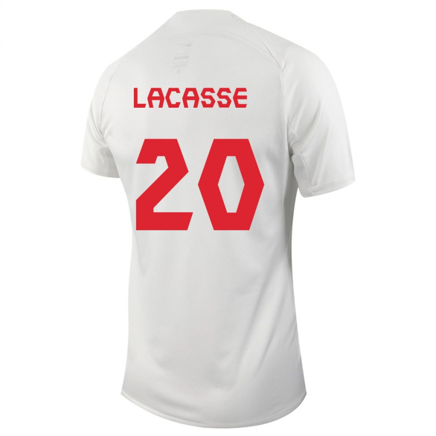 Enfant Maillot Canada Cloe Lacasse #20 Blanc Tenues Extérieur 24-26 T-Shirt Suisse