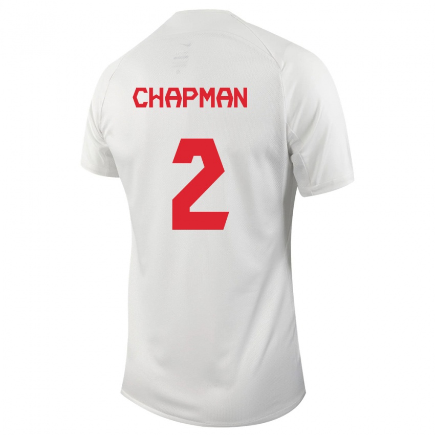 Enfant Maillot Canada Allysha Chapman #2 Blanc Tenues Extérieur 24-26 T-Shirt Suisse