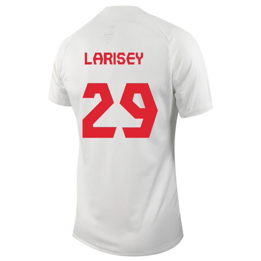 Enfant Maillot Canada Clarissa Larisey #29 Blanc Tenues Extérieur 24-26 T-Shirt Suisse