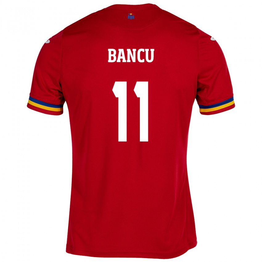 Enfant Maillot Roumanie Nicuşor Bancu #11 Rouge Tenues Extérieur 24-26 T-Shirt Suisse