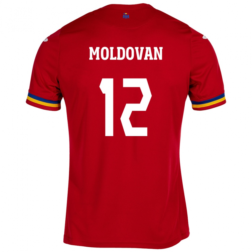 Enfant Maillot Roumanie Horaţiu Moldovan #12 Rouge Tenues Extérieur 24-26 T-Shirt Suisse