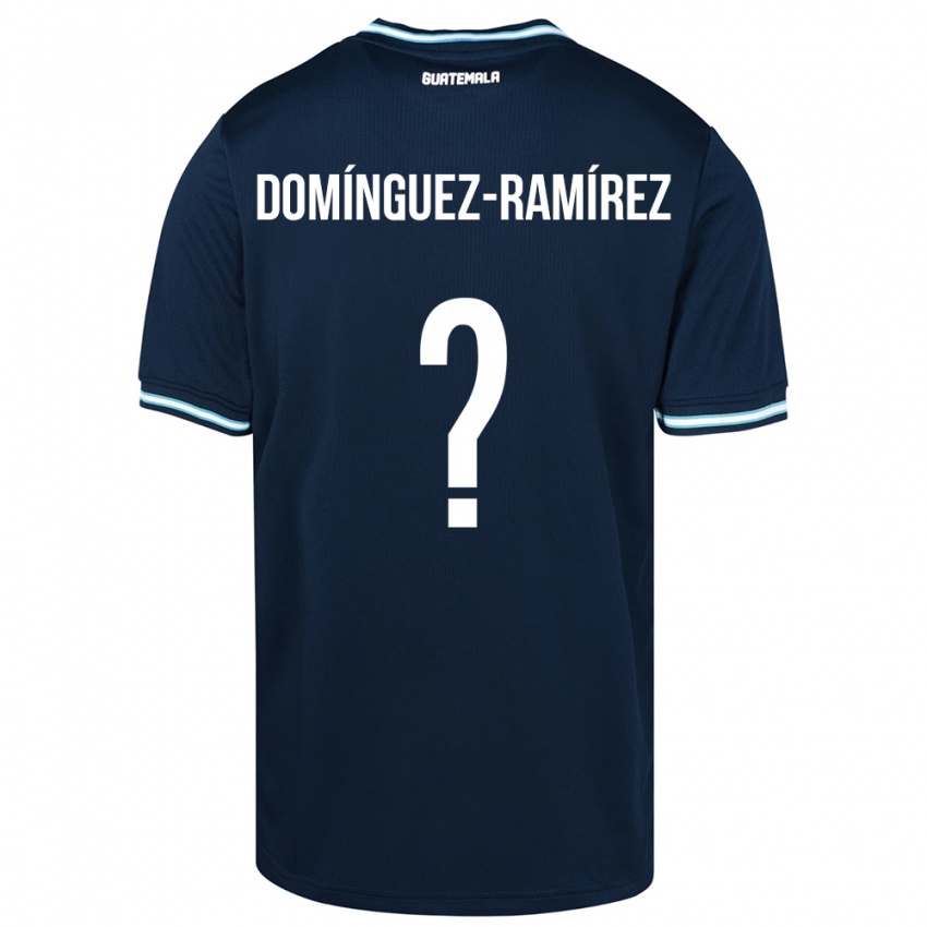 Enfant Maillot Guatemala Marco Domínguez-Ramírez #0 Bleu Tenues Extérieur 24-26 T-Shirt Suisse